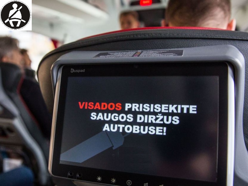 Reikalavimas naudotis saugos diržais