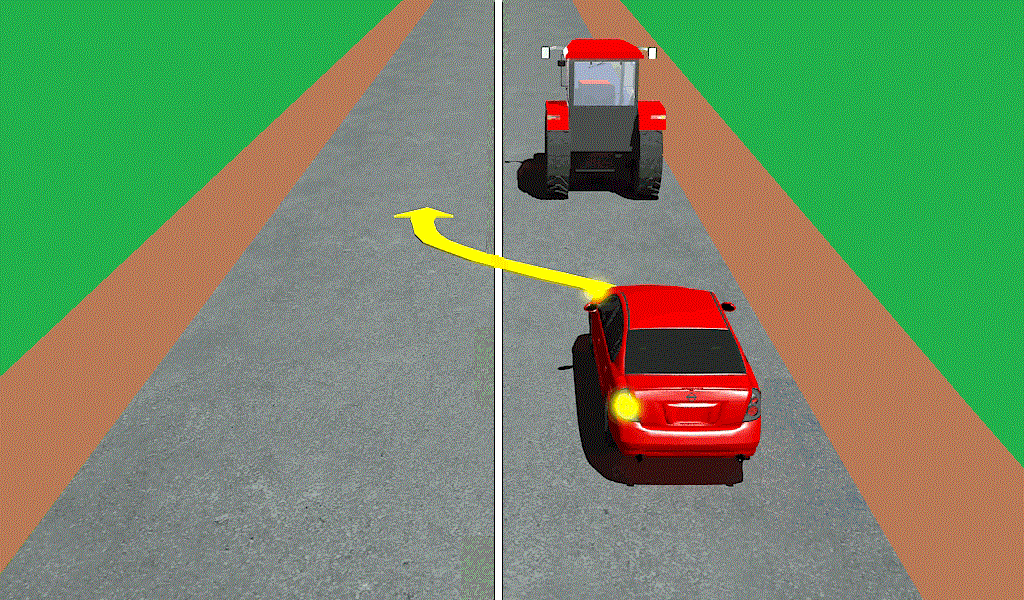 Ar galima lenkti per ištisinę liniją kai nėra ženklų?