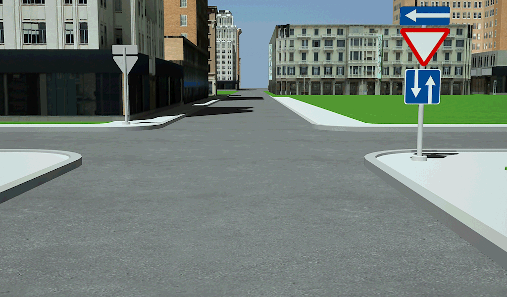 Kokiomis kryptimis leidžiama važiuoti šioje sankryžoje?