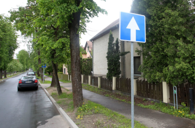 Važiavimas vienpusio eismo keliais 