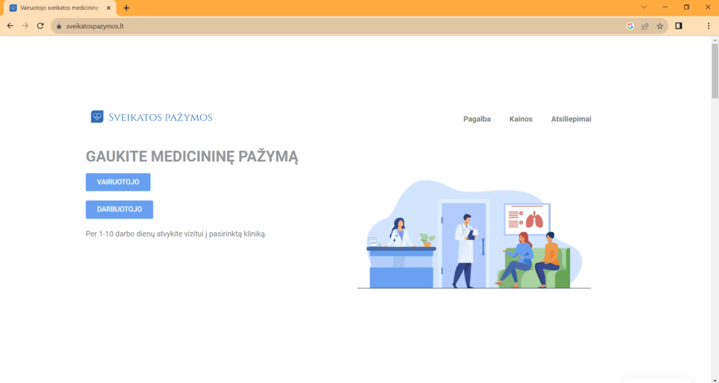 Kaip galima gauti vairuotojo sveikatos patikrinimo medicininę pažymą 