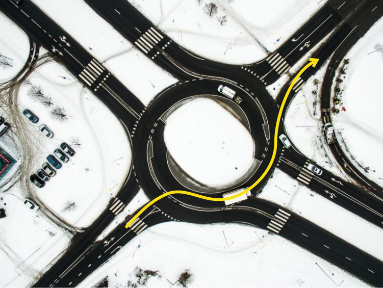 Įvažiavimas iš antros eismo juostos