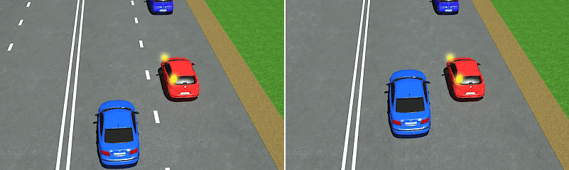 persirikiavimas ir vaziavimas lygiagreciai