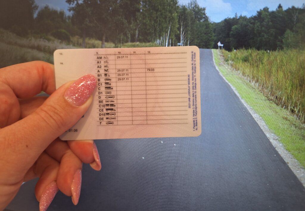 Ką reiškia skaičiai ir raidės vairuotojo pažymėjime?